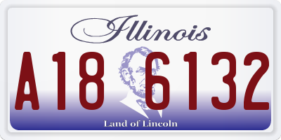 IL license plate A186132