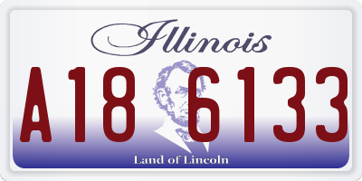 IL license plate A186133