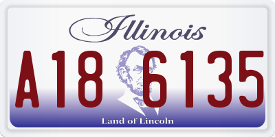 IL license plate A186135