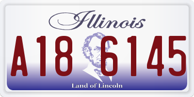 IL license plate A186145