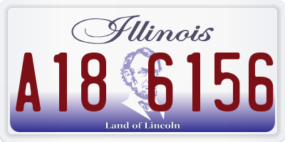 IL license plate A186156
