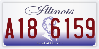 IL license plate A186159