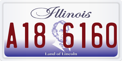 IL license plate A186160