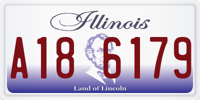 IL license plate A186179