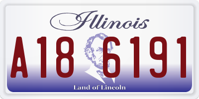 IL license plate A186191