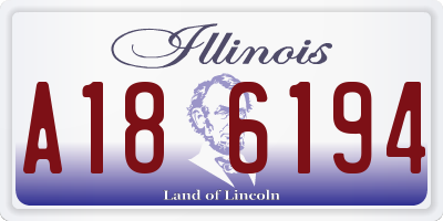 IL license plate A186194