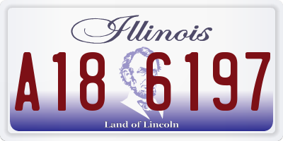 IL license plate A186197