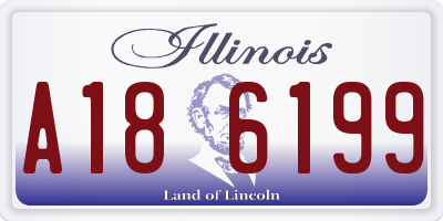IL license plate A186199