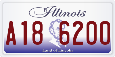 IL license plate A186200