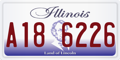IL license plate A186226