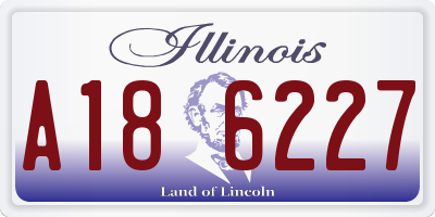 IL license plate A186227