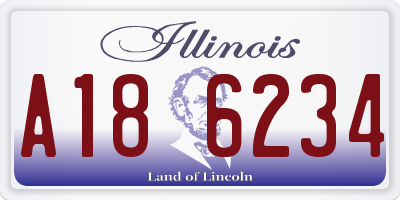 IL license plate A186234