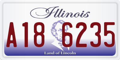 IL license plate A186235