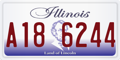 IL license plate A186244