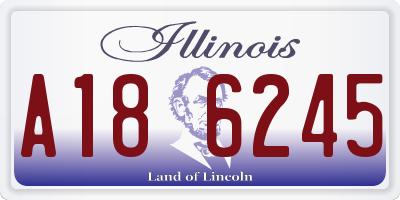 IL license plate A186245