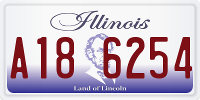 IL license plate A186254