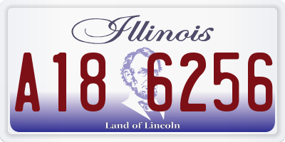 IL license plate A186256