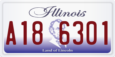 IL license plate A186301