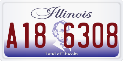 IL license plate A186308