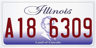 IL license plate A186309