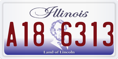 IL license plate A186313
