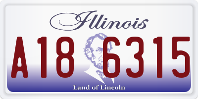 IL license plate A186315