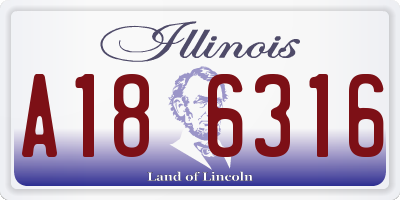 IL license plate A186316