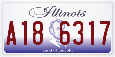 IL license plate A186317