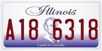 IL license plate A186318