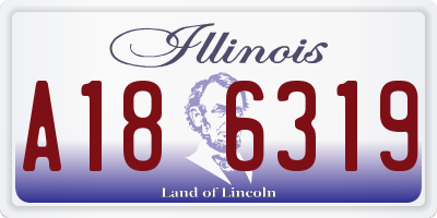 IL license plate A186319