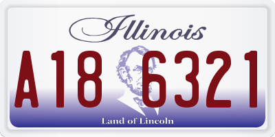 IL license plate A186321