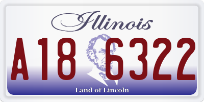 IL license plate A186322