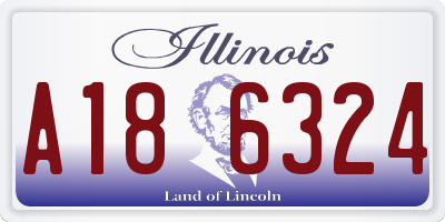 IL license plate A186324