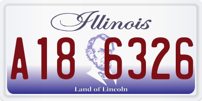 IL license plate A186326