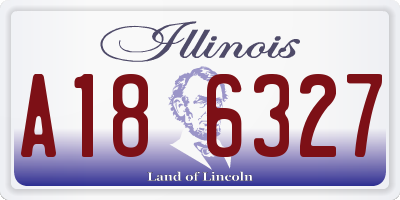 IL license plate A186327