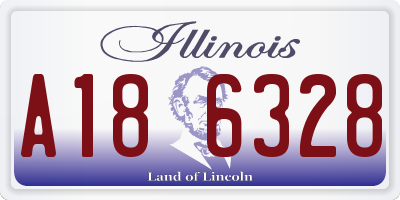 IL license plate A186328