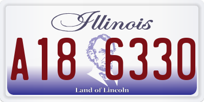 IL license plate A186330
