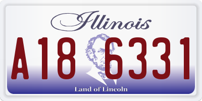 IL license plate A186331