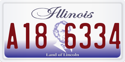 IL license plate A186334
