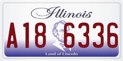 IL license plate A186336