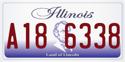 IL license plate A186338
