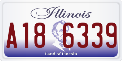 IL license plate A186339