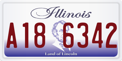 IL license plate A186342