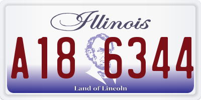 IL license plate A186344