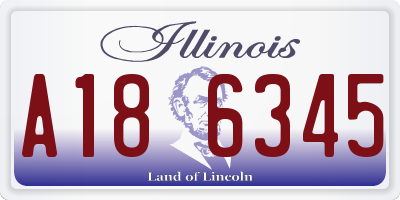 IL license plate A186345