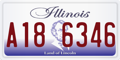 IL license plate A186346