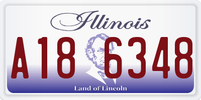 IL license plate A186348