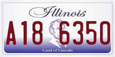 IL license plate A186350