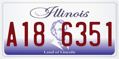 IL license plate A186351