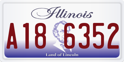 IL license plate A186352